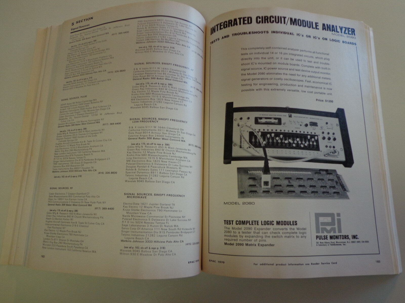 Electronic Production Aids Catalog 1970 Computer Control Manufacturing