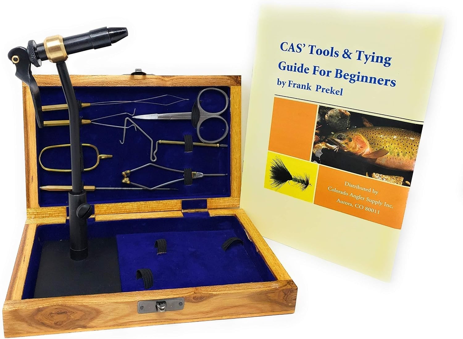Fly Tying Kit with Rotary Vise & Tools