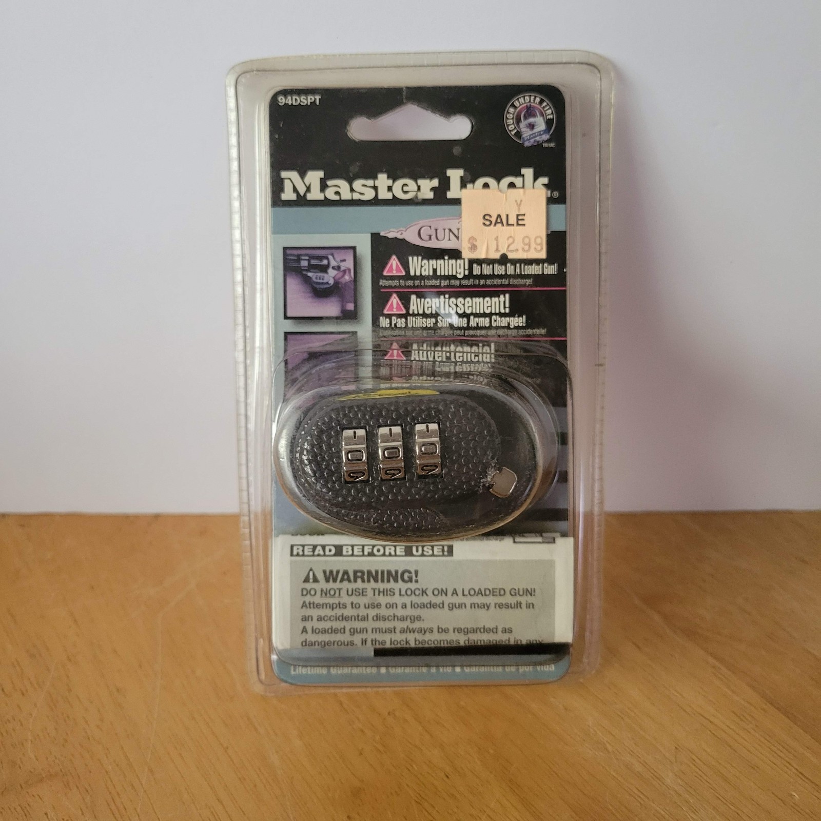 Master Lock 94DSPT MasterLock, Trigger Gun Lock, Combination, Black 1998