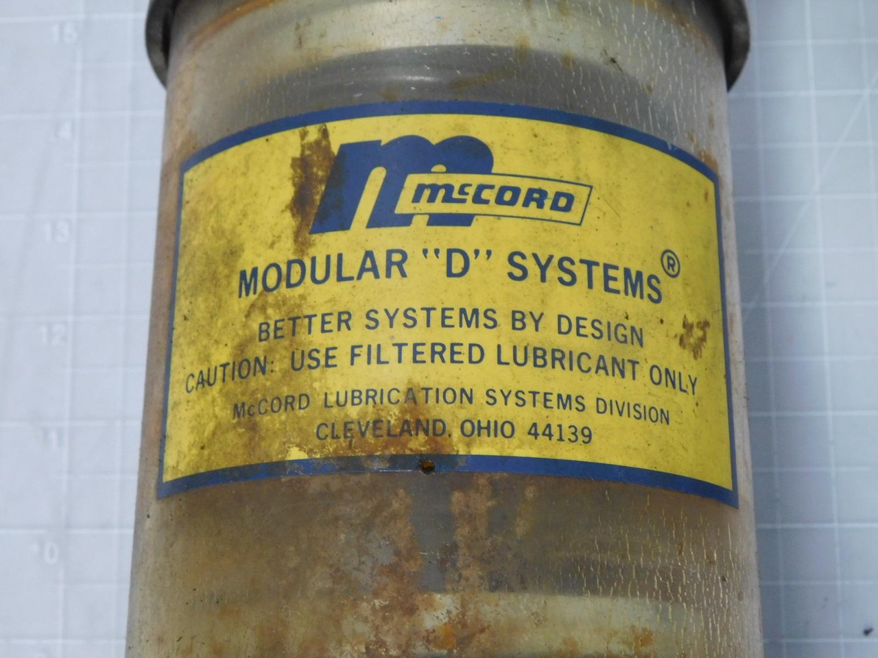 MCCORD LUBRICATION LS62185 MODULAR D SYSTEM W/LP AUTOMATIC LUBRICATION SYSTEM T1