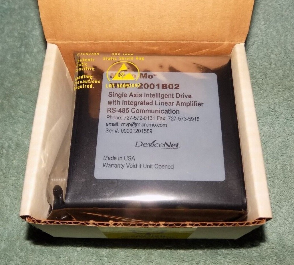 New Micro Mo MVP2001B02 Single Axis Intelligent Drive Integrated Amp DeviceNet