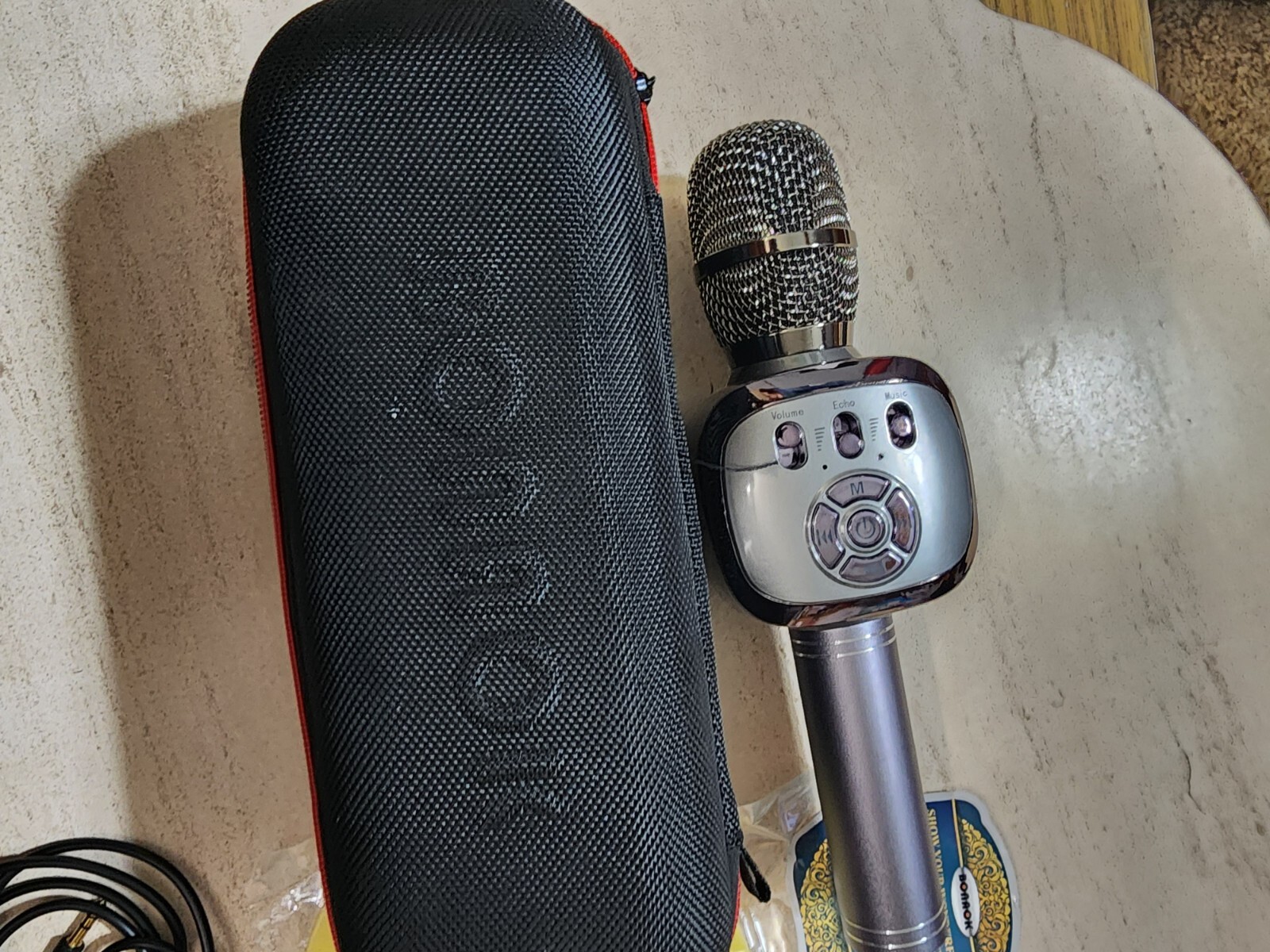 BONAOK WIRELESS BLUETOOTH 3 IN 1 KARAOKE MICROPHONE HANDHELD SPEAKER