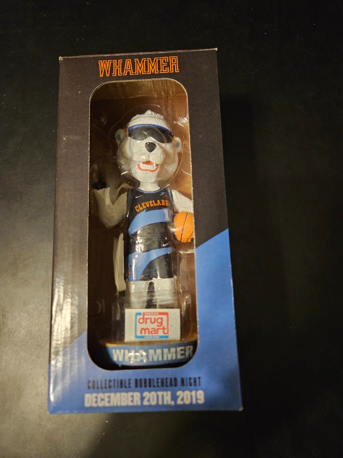 WHAMMER MASCOT Bobblehead 2019 Cleveland Cavaliers SGA  12/20/19