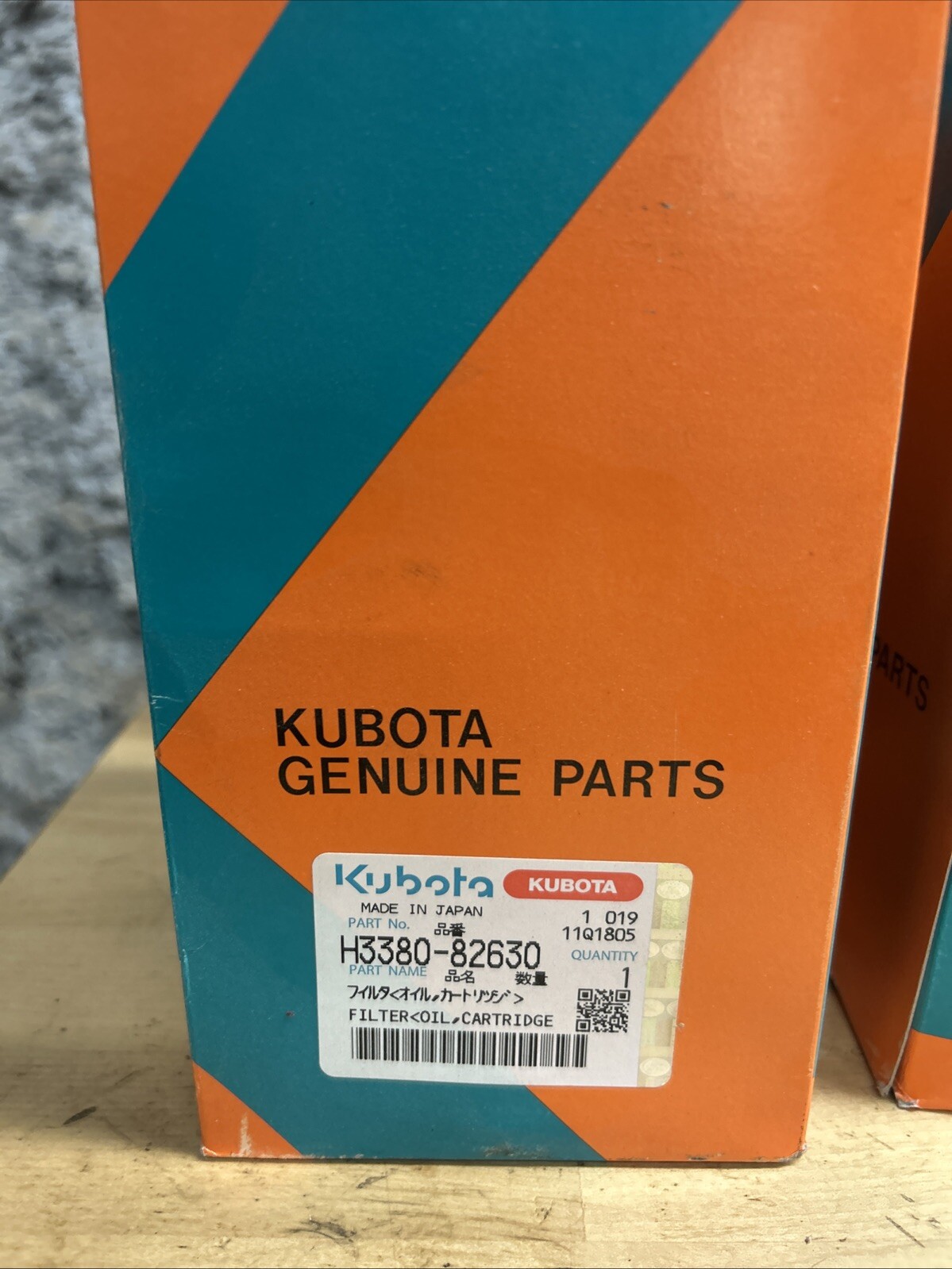 H3380-82630.  Oem Kubota Oil Filter.     Item 3