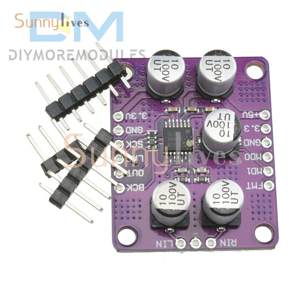 New 24Bit Amplifier PCM1808 Audio Stereo ADC Single-Ended Player Decoder Module