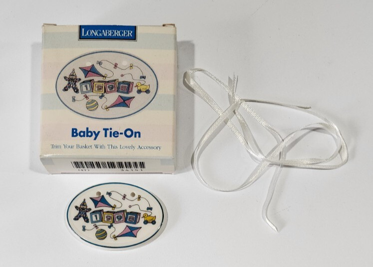 Vtg Longaberger Baby Tie-On 1998 New