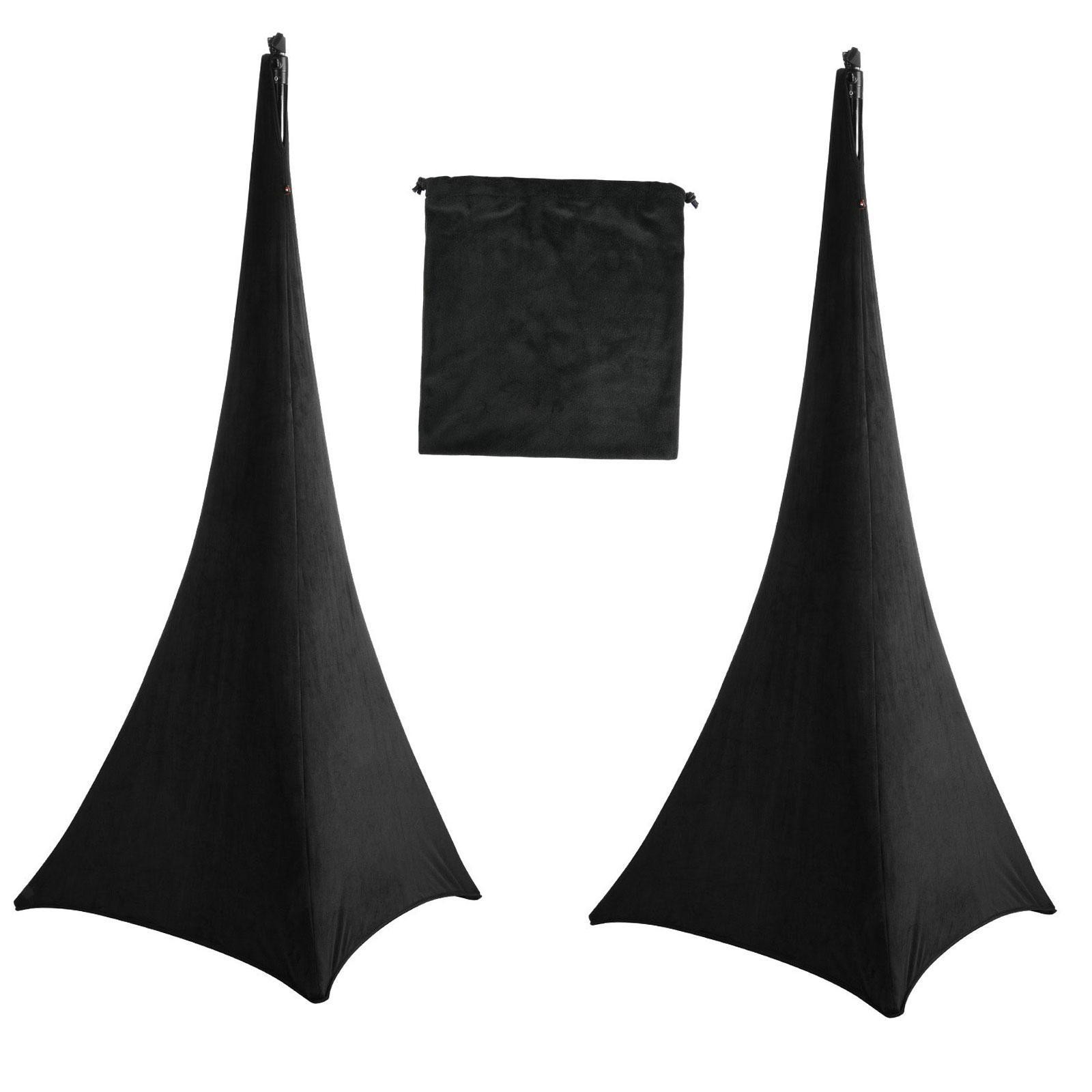 2 Pieces Speaker Stand Cover DJ Speaker Covers for Cable Management Home
