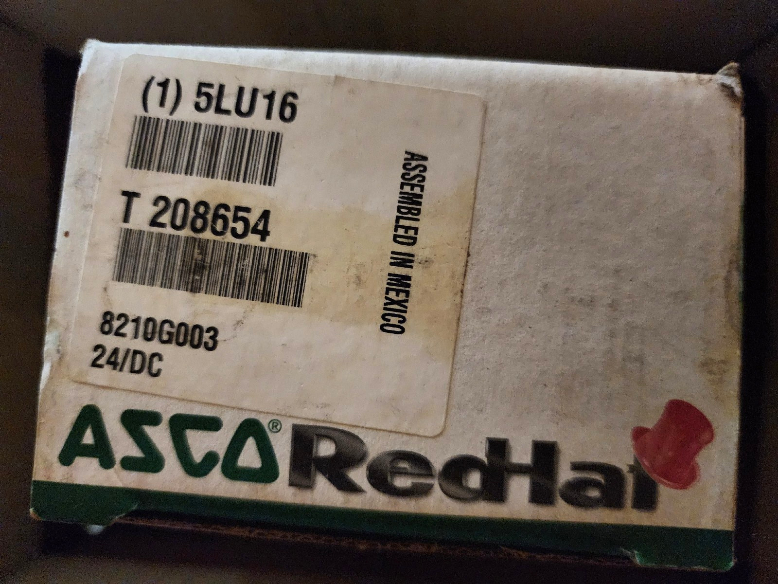 REDHAT 5LU16 Solenoid Valve: 2-Way, Normally Closed, 3/4 in Pipe Size, 24V DC