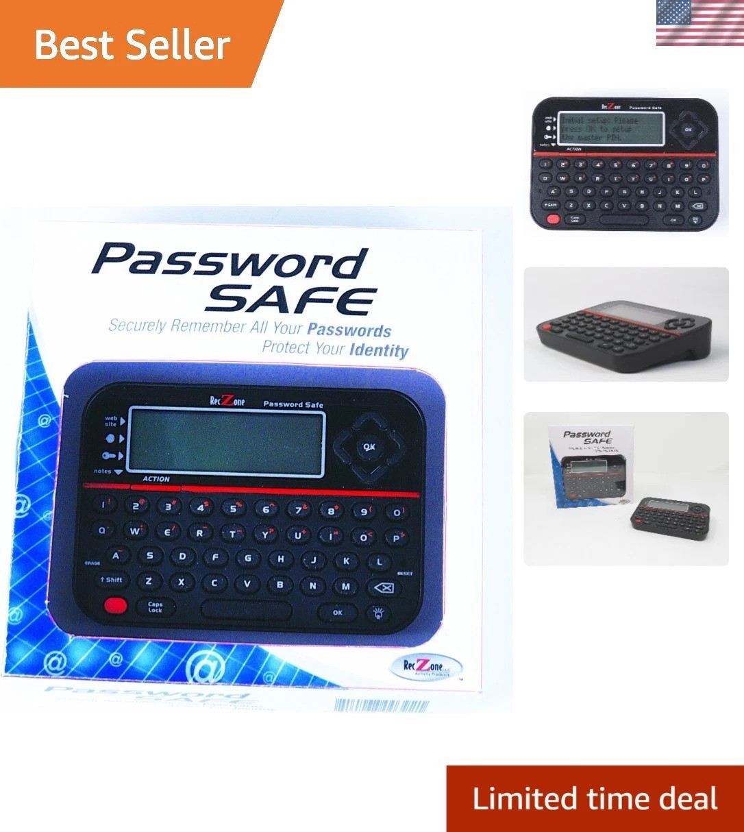 Battery-Operated Touchscreen Password Manager - Ultimate Security & Portability