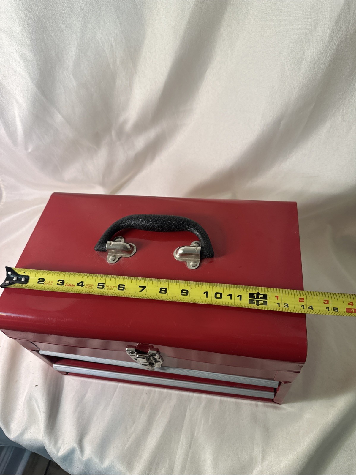 Small Red Tool Box With Assorted Tools