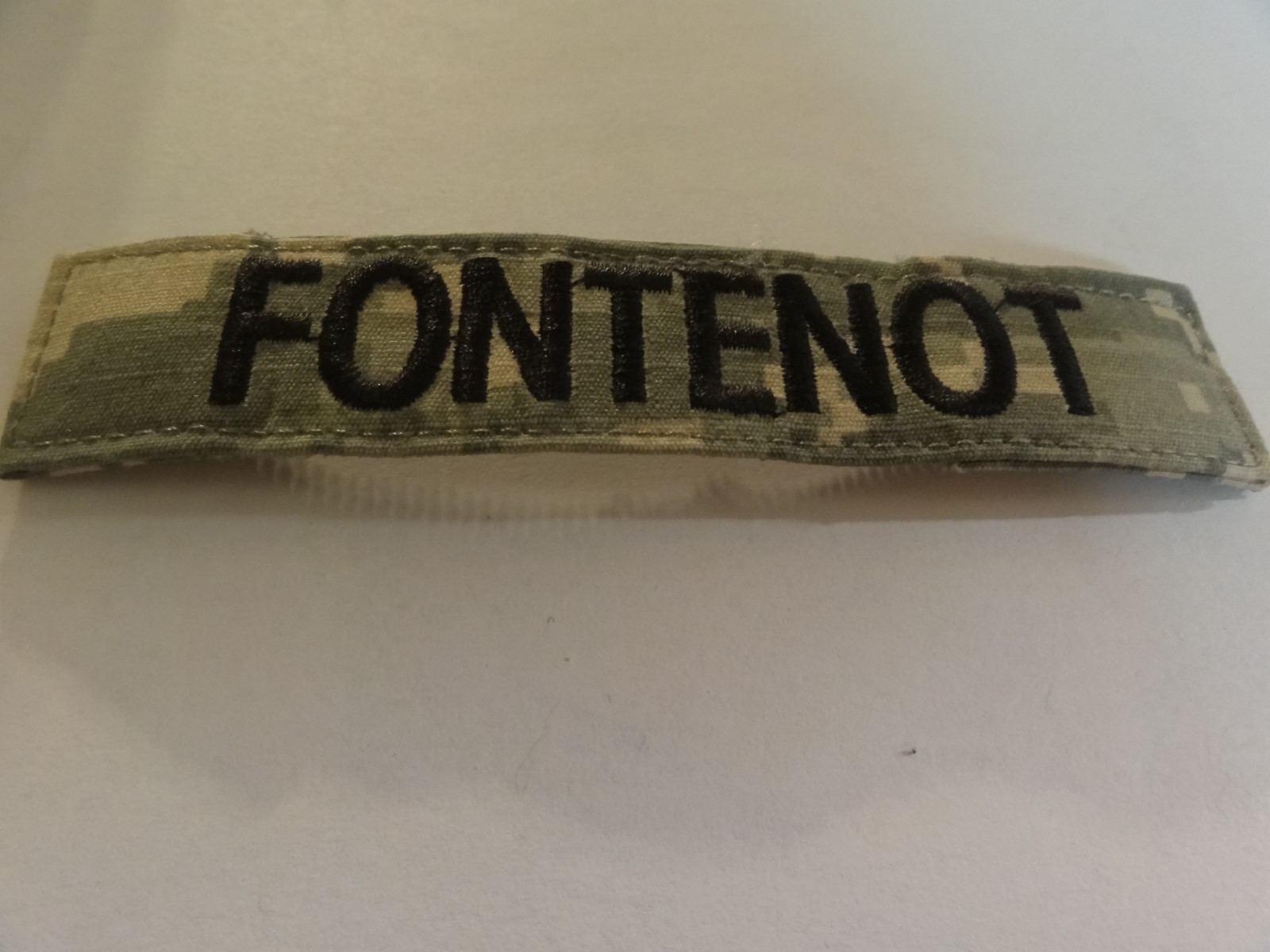 MILITARY US ARMY PATCH FOR ACUS DIGITAL HOOK LOOP BACK NAME TAPE WITH FONTENOT