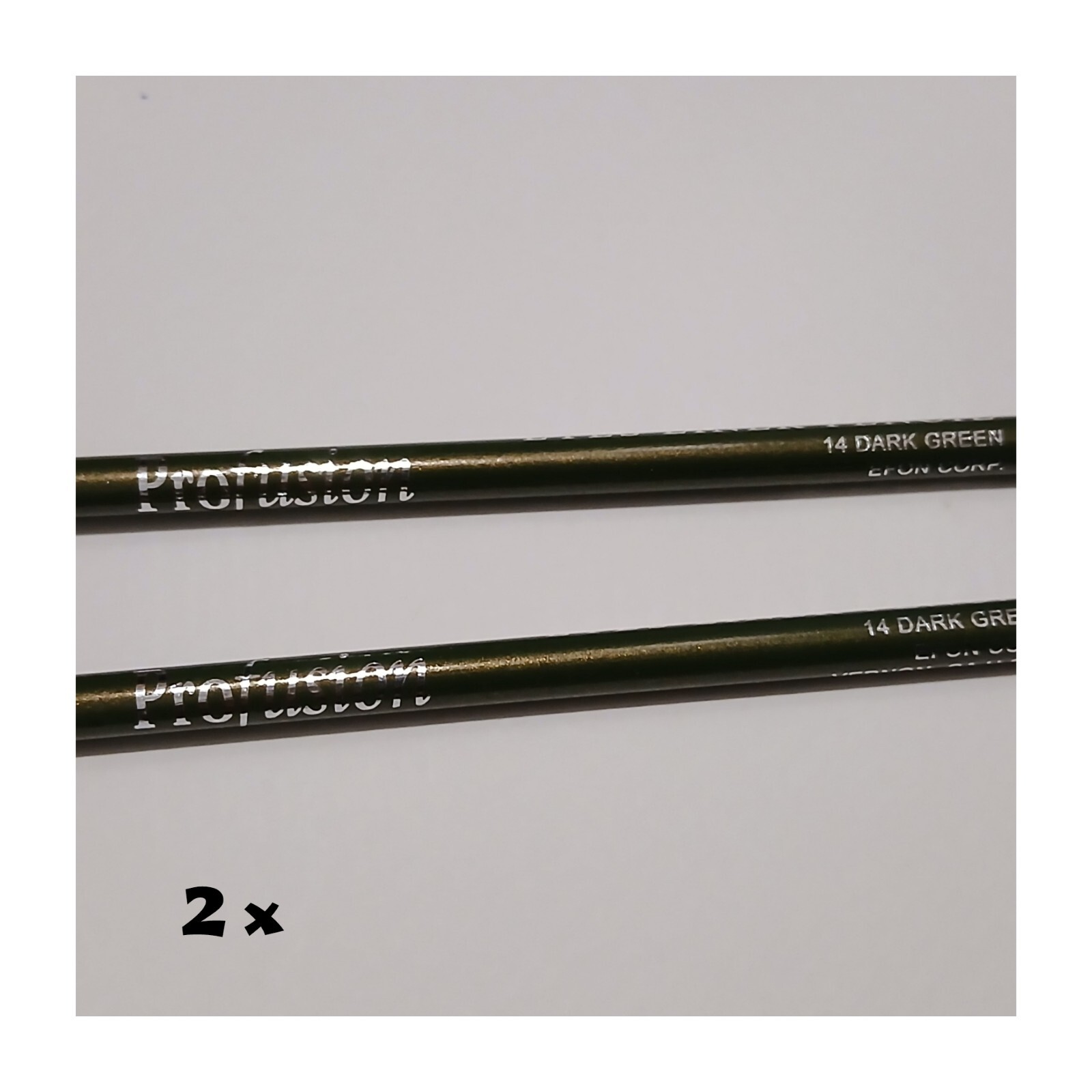 2x PROFUSION Dark Green Eyes Liner Pencil Net Wt 0.04 Ozs SEALED