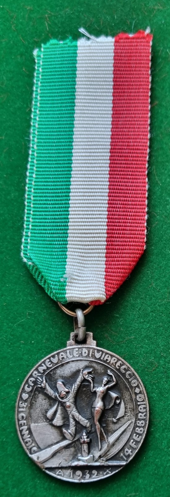 KINGDOM OF ITALY MEDAL CLIMATE CARE SEASIDE VIAREGGIO CARNIVAL 1932