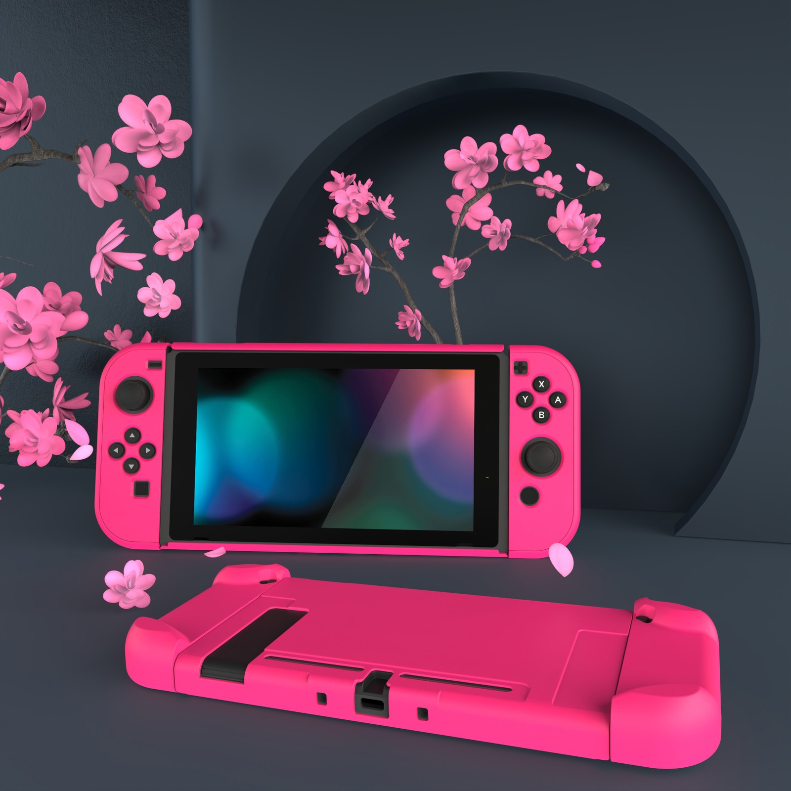 PlayVital Protector Hard Shell Back Cover for Nintendo Switch Console Controller