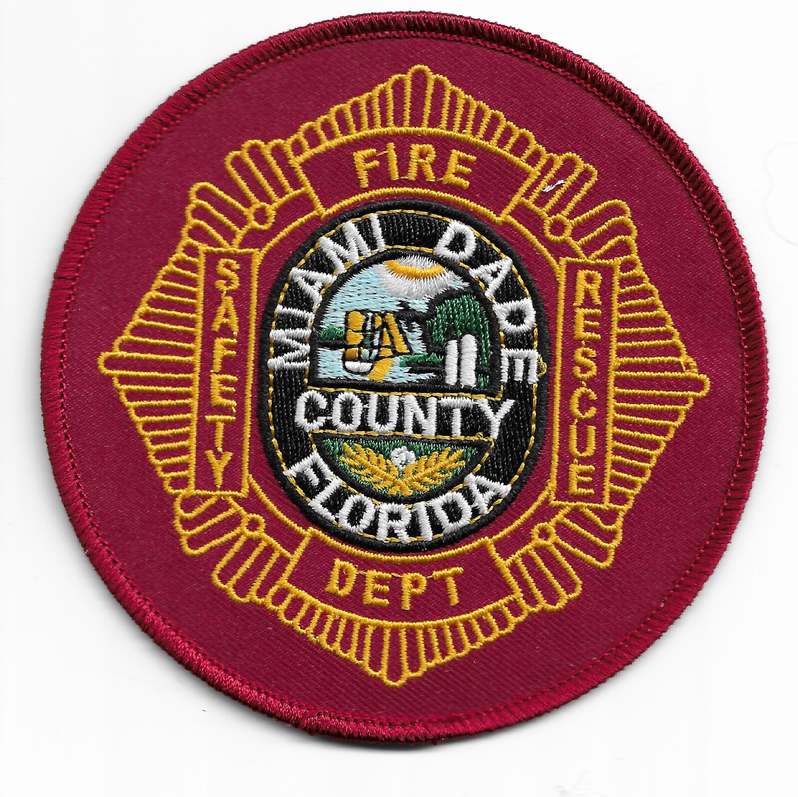 Miami Dade Co.  Fire - Rescue, Florida (4" round size) fire patch