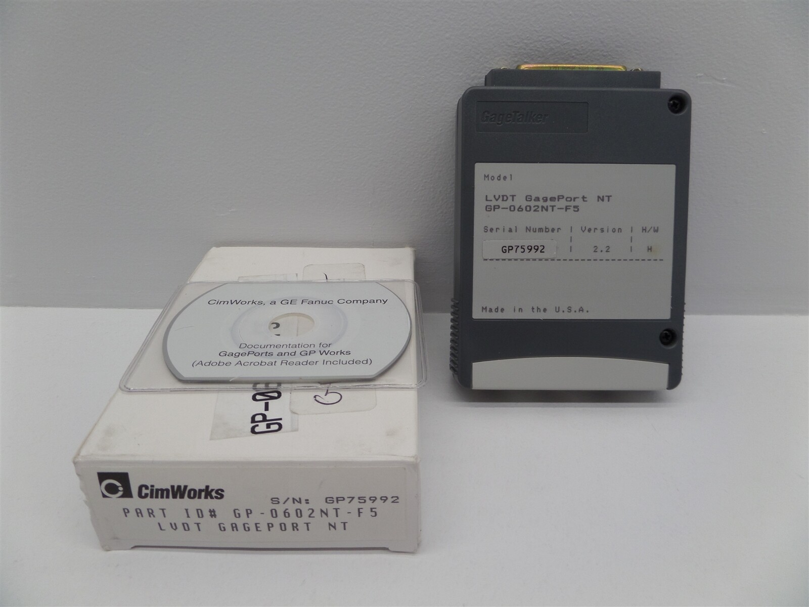 CimWorks GP-0602NT-F5 LVDT GagePort NT GageTalker Gage to RS232 Converter