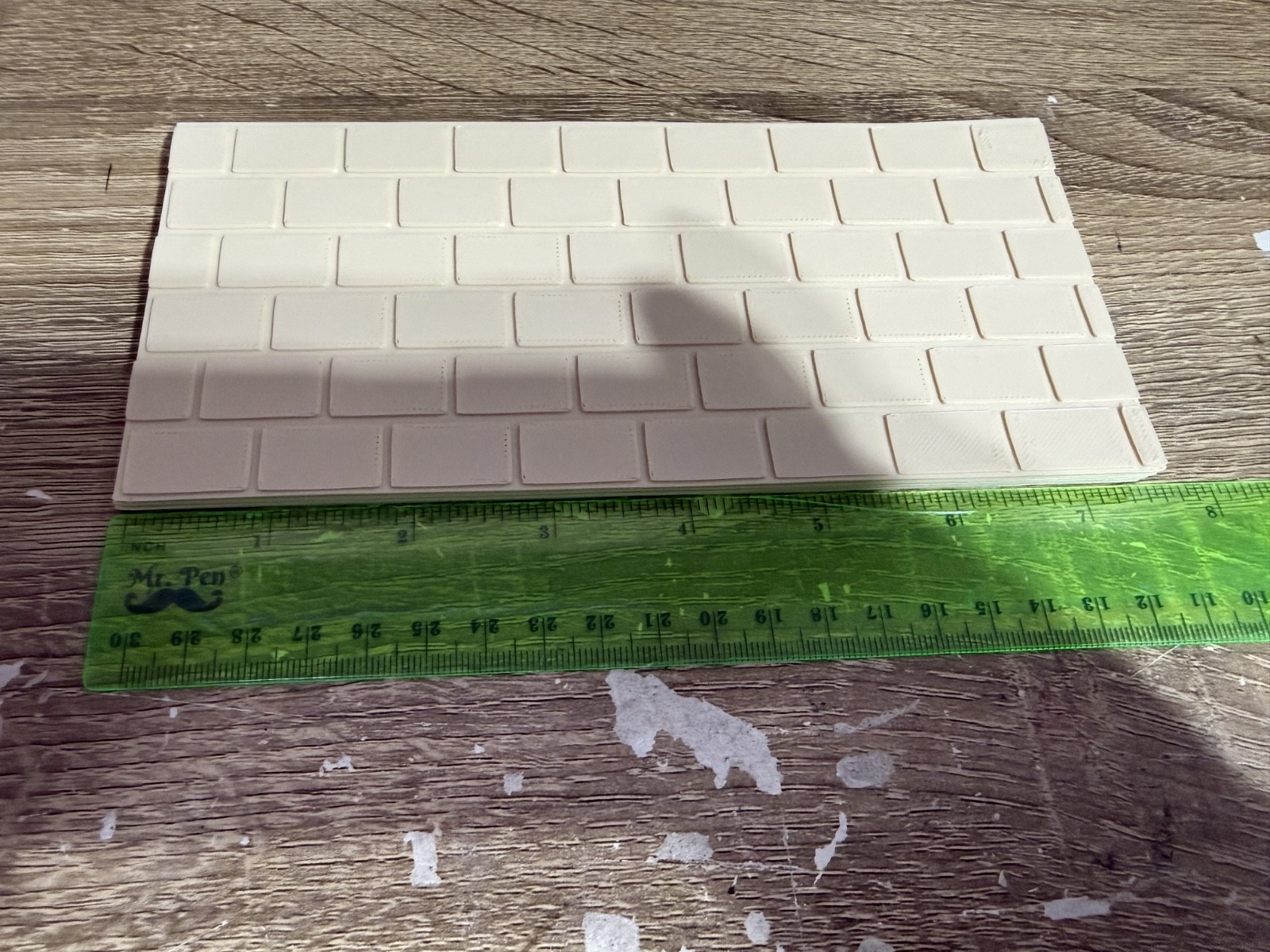 G Scale Tan Stone Blocks Model Train Scenery Sheets – 4 Textured Sheets