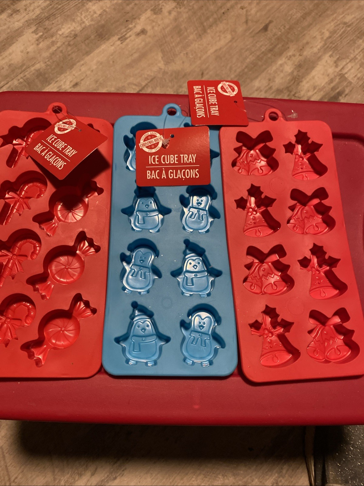 Christmas Rubber Shaped Ice Cube Tray Chocolate Ice Cube Molds Penguins