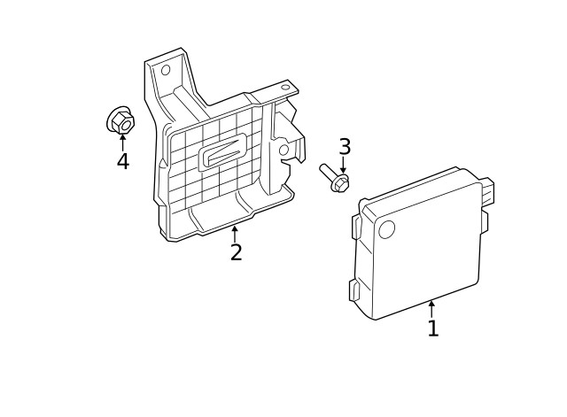 Genuine Ford Blind Spot Detection System Warning Sensor Bracket DA8Z14D189B