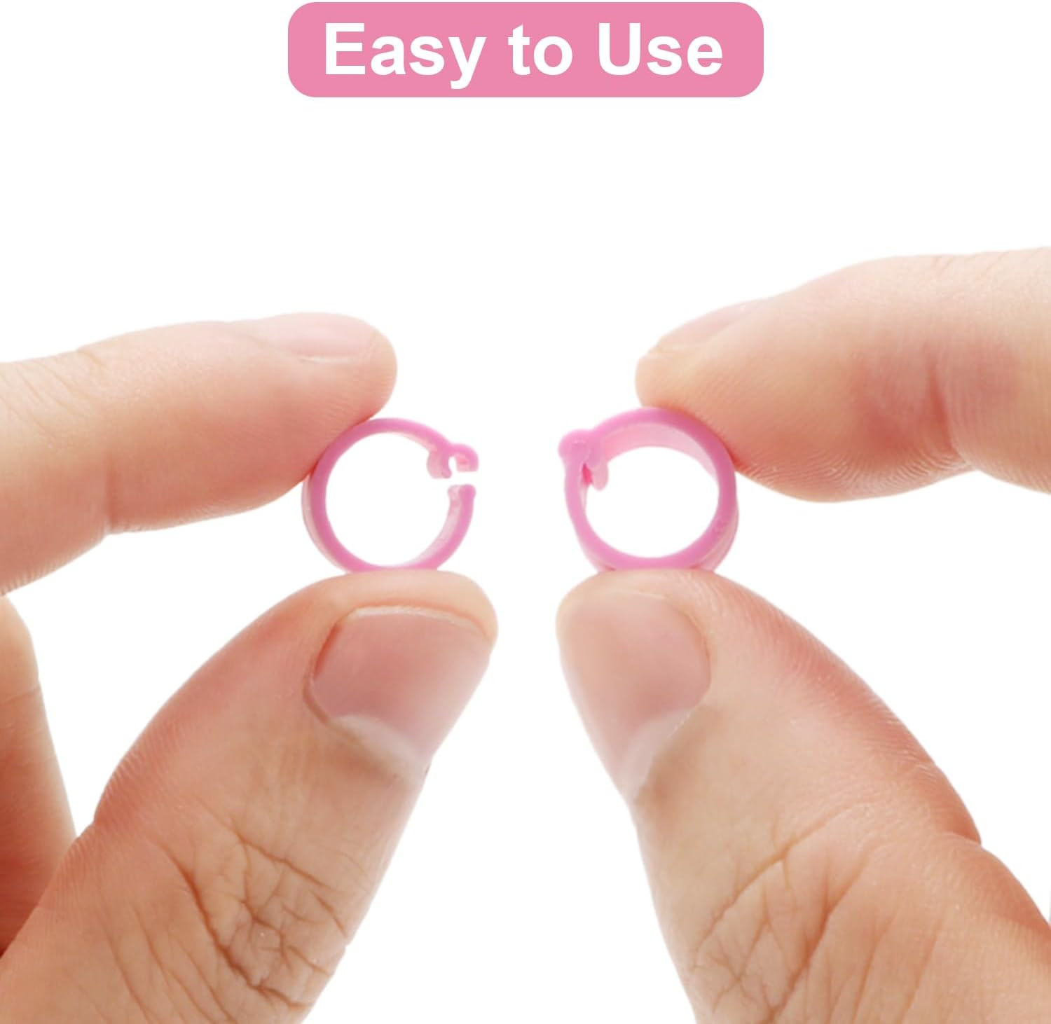 100PCS Poultry Leg Rings Quail Clip on Foot Bands for Chicks Pullets Tiny Ban...