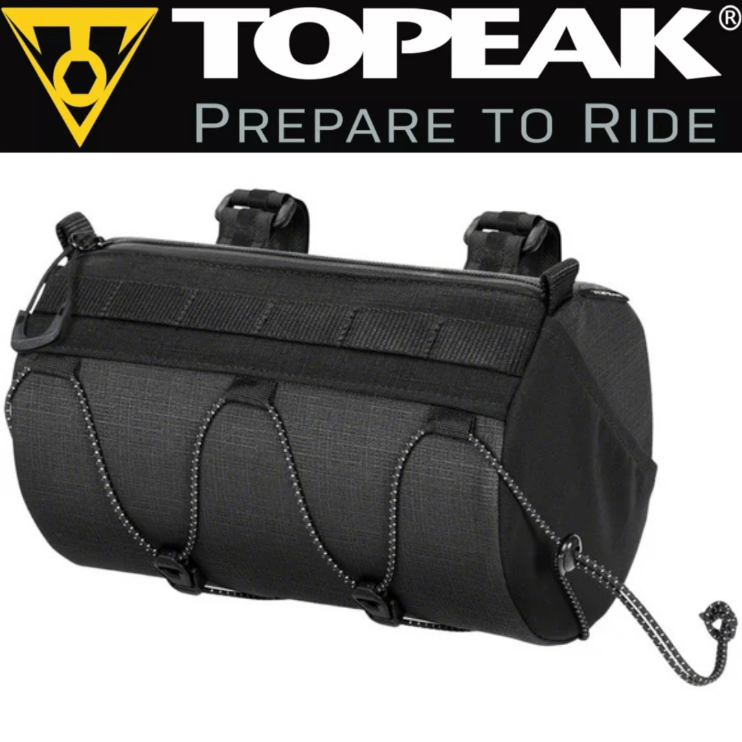 Topeak TC2312B Tubular Bike Handlebar Bag, Black