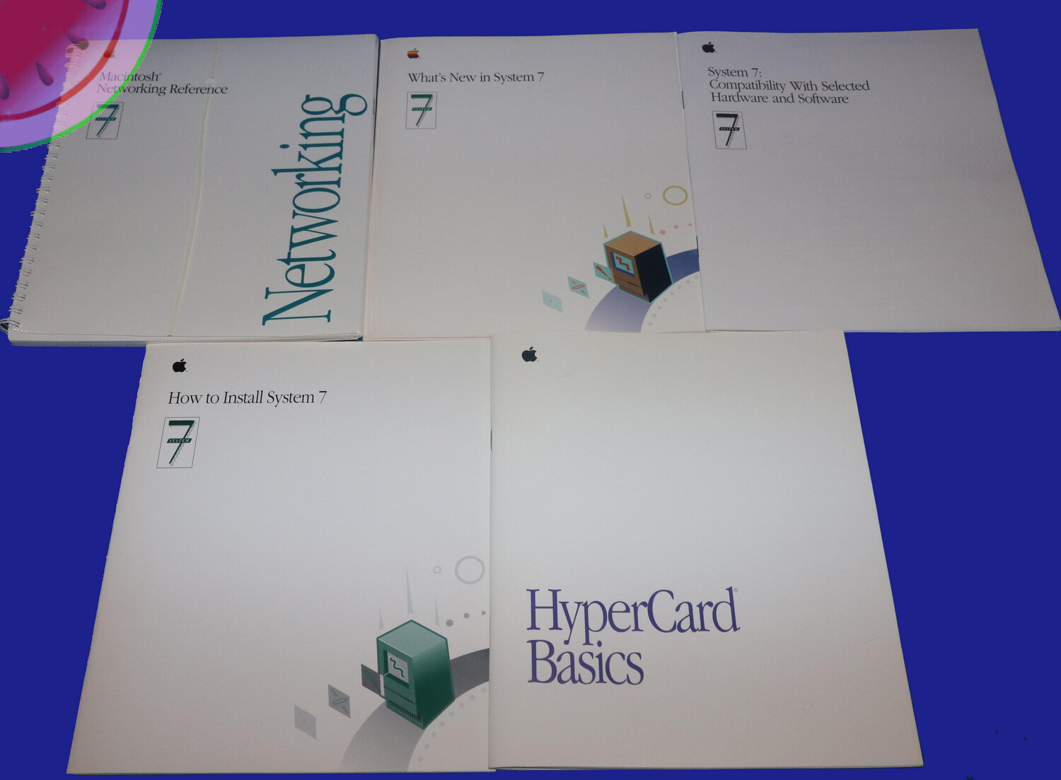Apple System 7 Personal Upgrade Kit Software & Manuals + Hypercard 1991 M8220LL