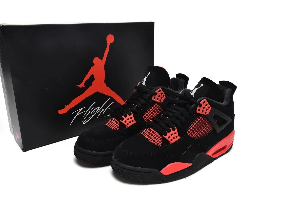 Jordan 4 Retro "Red Thunder" CT8527-016 Women's Size US 5.5-11