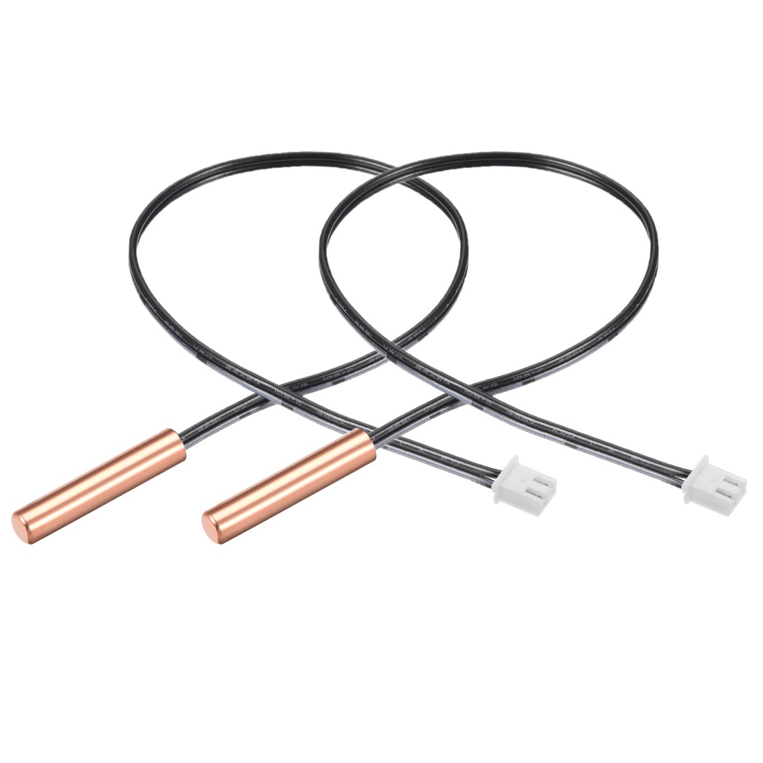2Pcs 10K NTC Thermistor Probe 15.7" Copper Sensitive Temperature Sensor