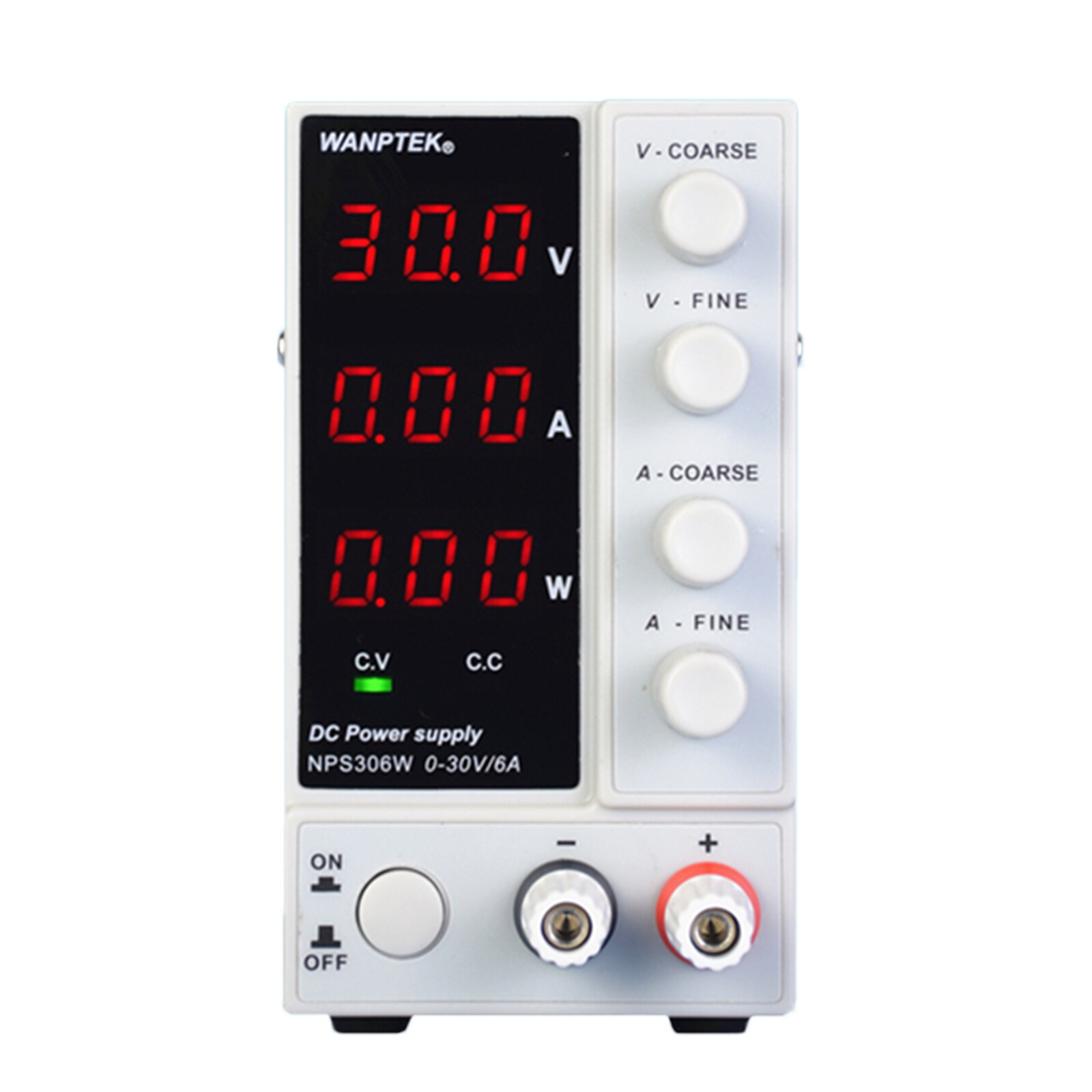 NPS306W Adjustable DC Power Supply 0-30V 0-6A with Digital Display