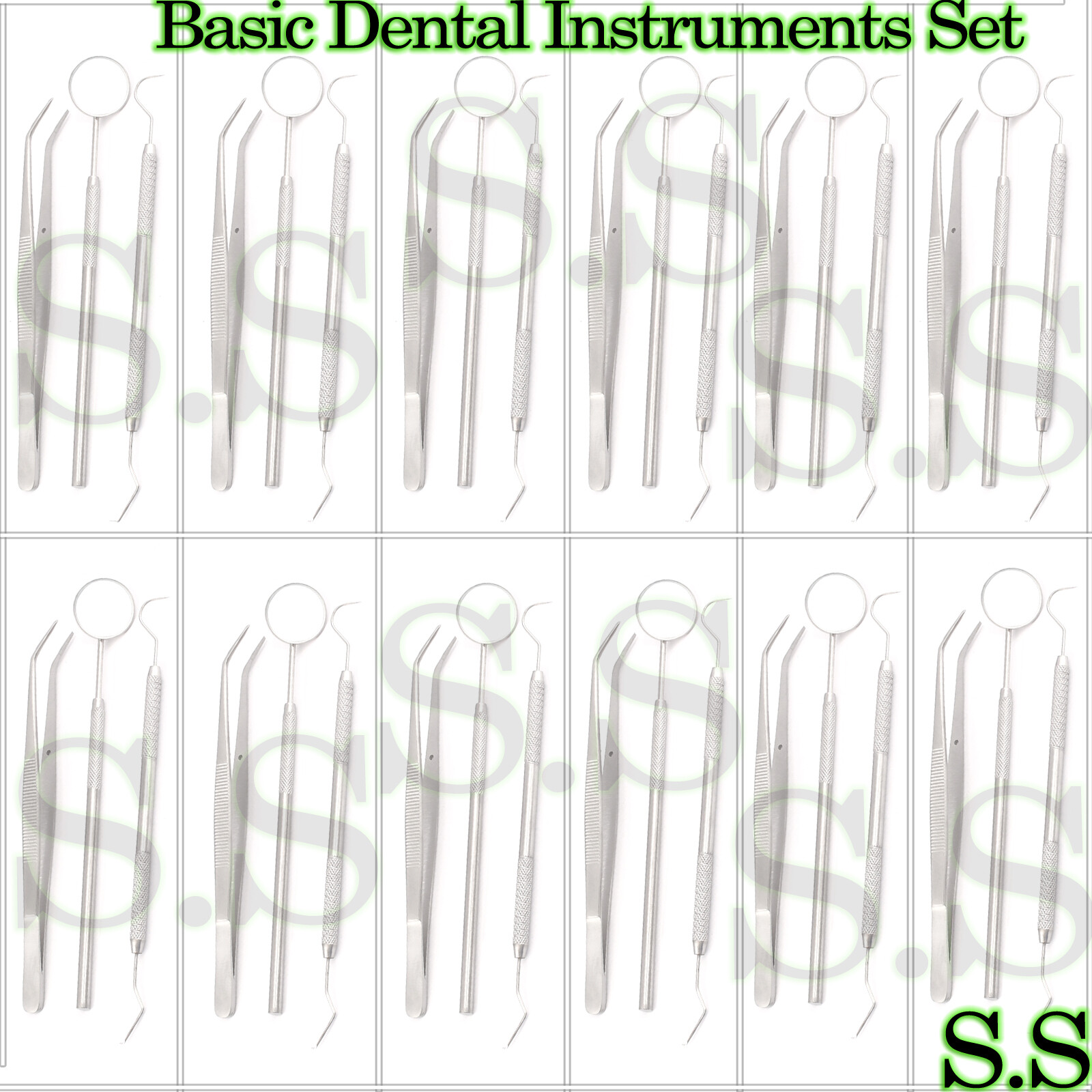 45 Instruments Basic Dental Set Mirror Explorer College plier Economy Grade NEW