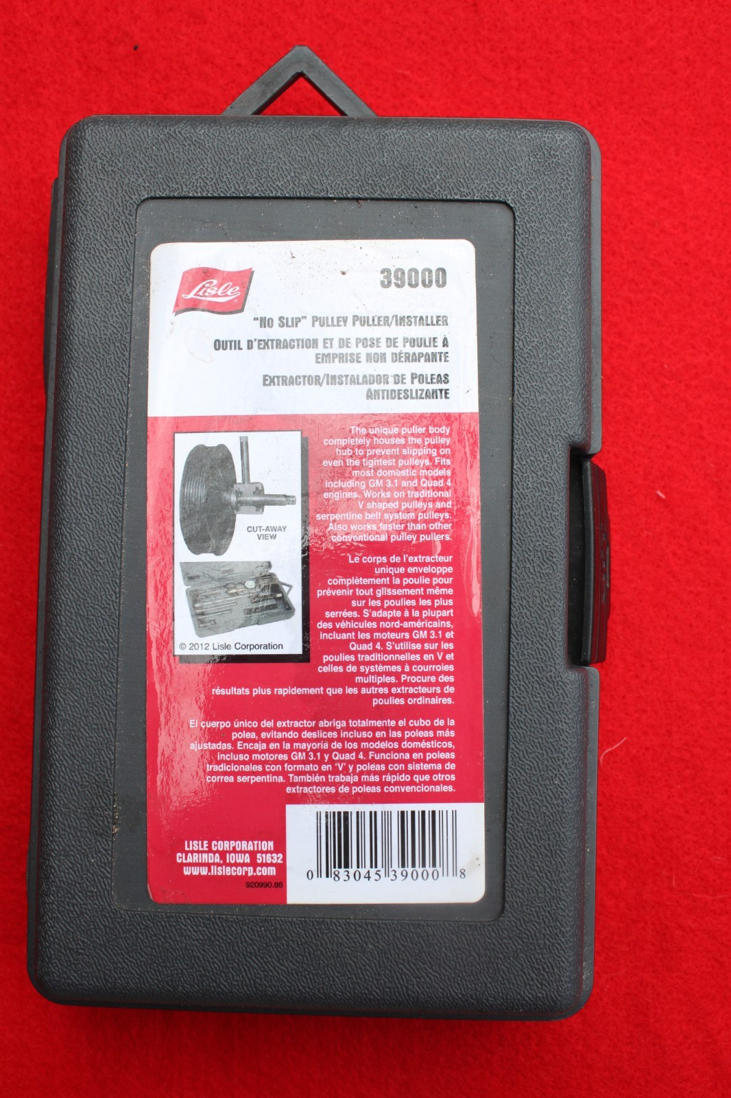 Lisle 39000 "No Slip" Pulley Puller/Installer for Power Steering