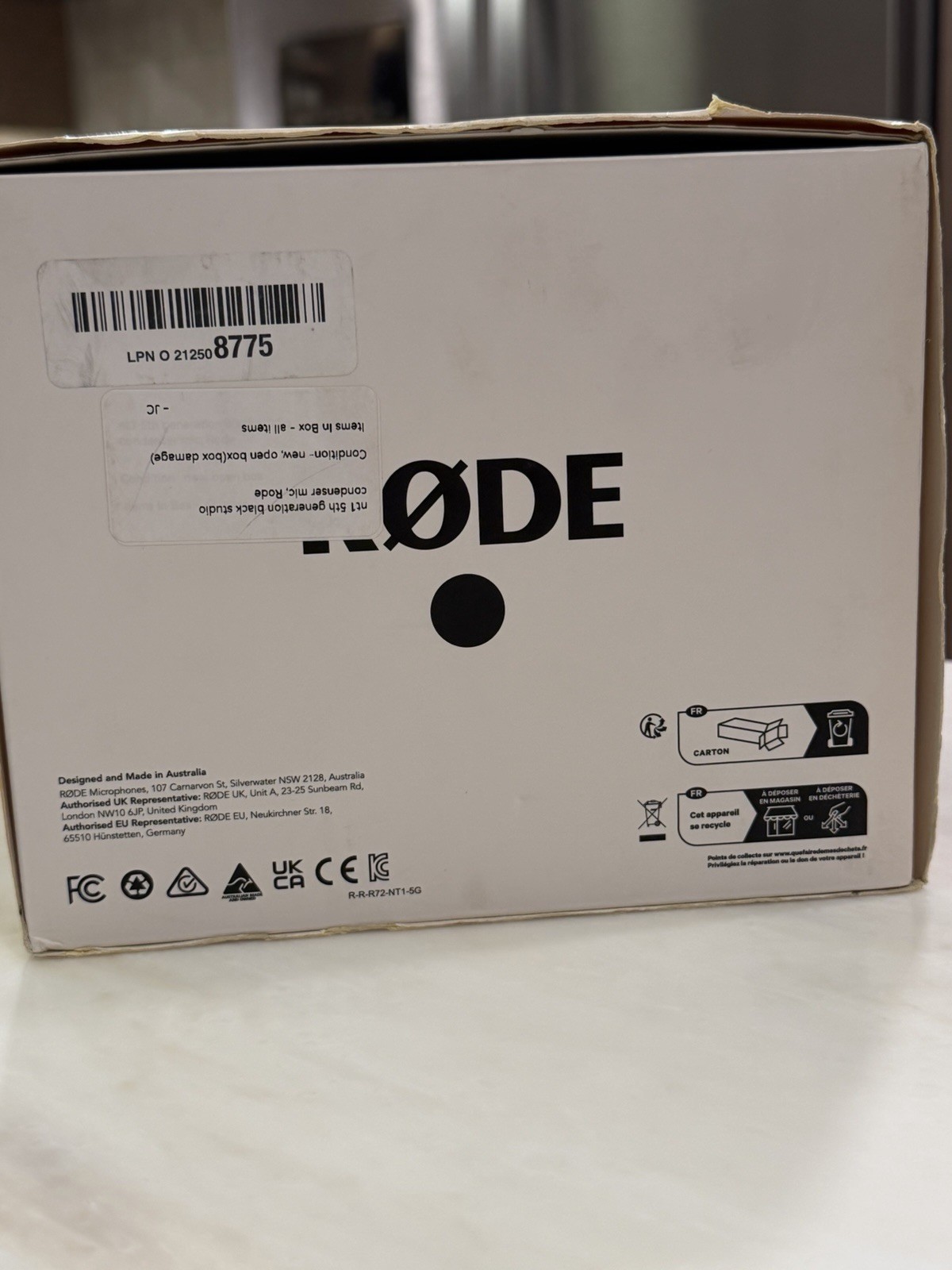 Rode NT1 5th Generation Condenser Microphone with SM6 Shockmount and Pop Filter