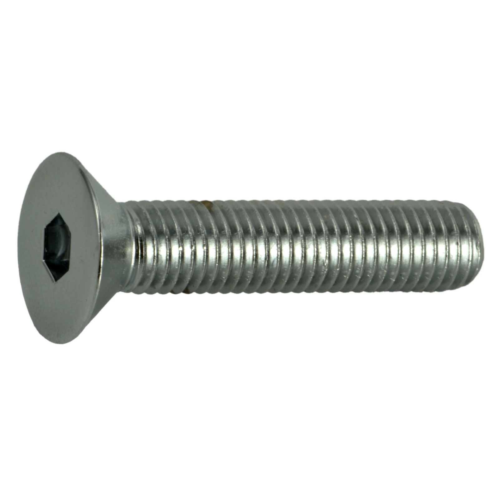1/4"-28 x 1-1/4" Chrome Flat Head Socket Cap Screws (10 pcs.)