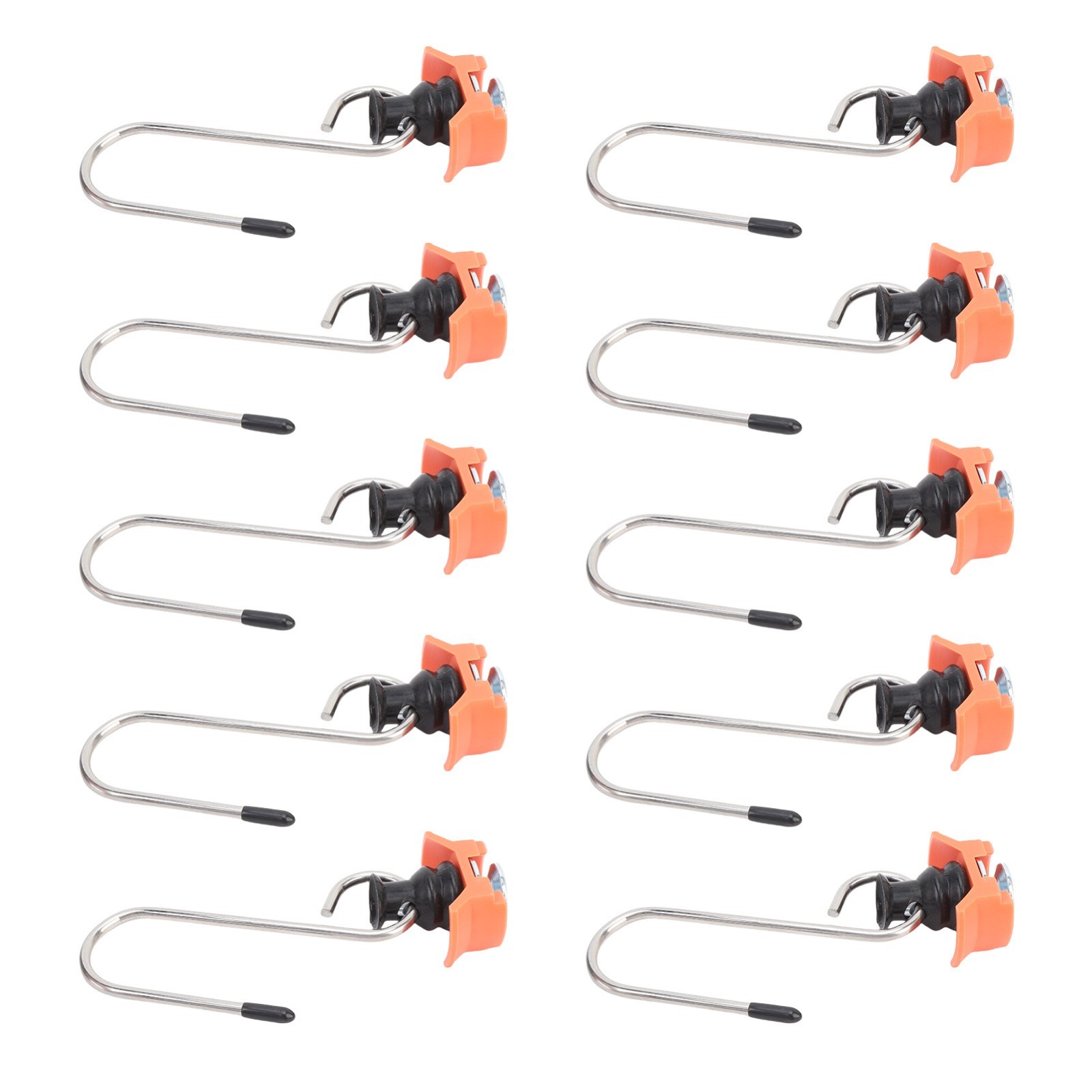 10PCS Single Stud Fitting L Track Tie Down Anchor with Hook for L Track Rails in