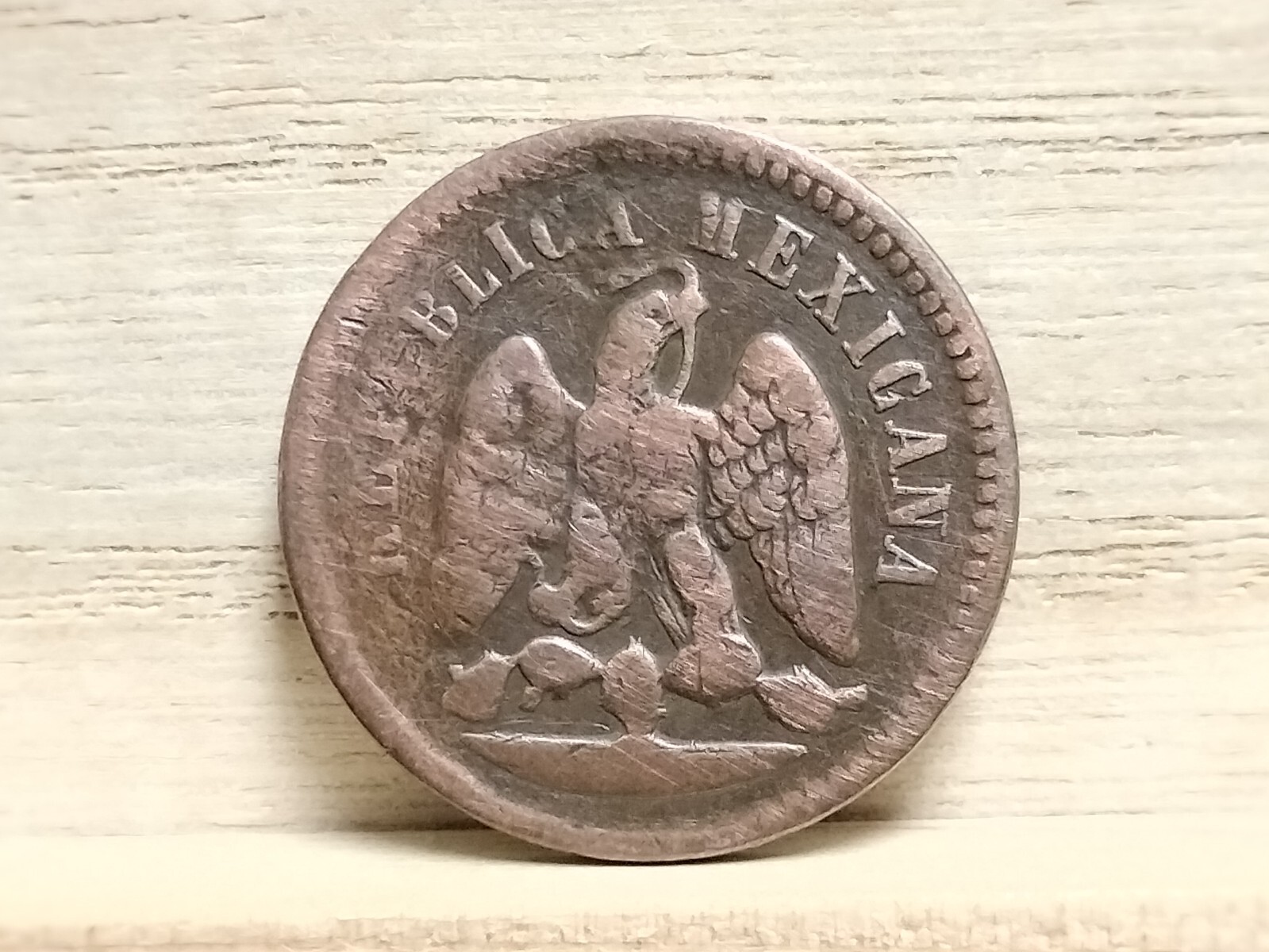 1888 Mo 1 Centavo Mexico Copper Coin