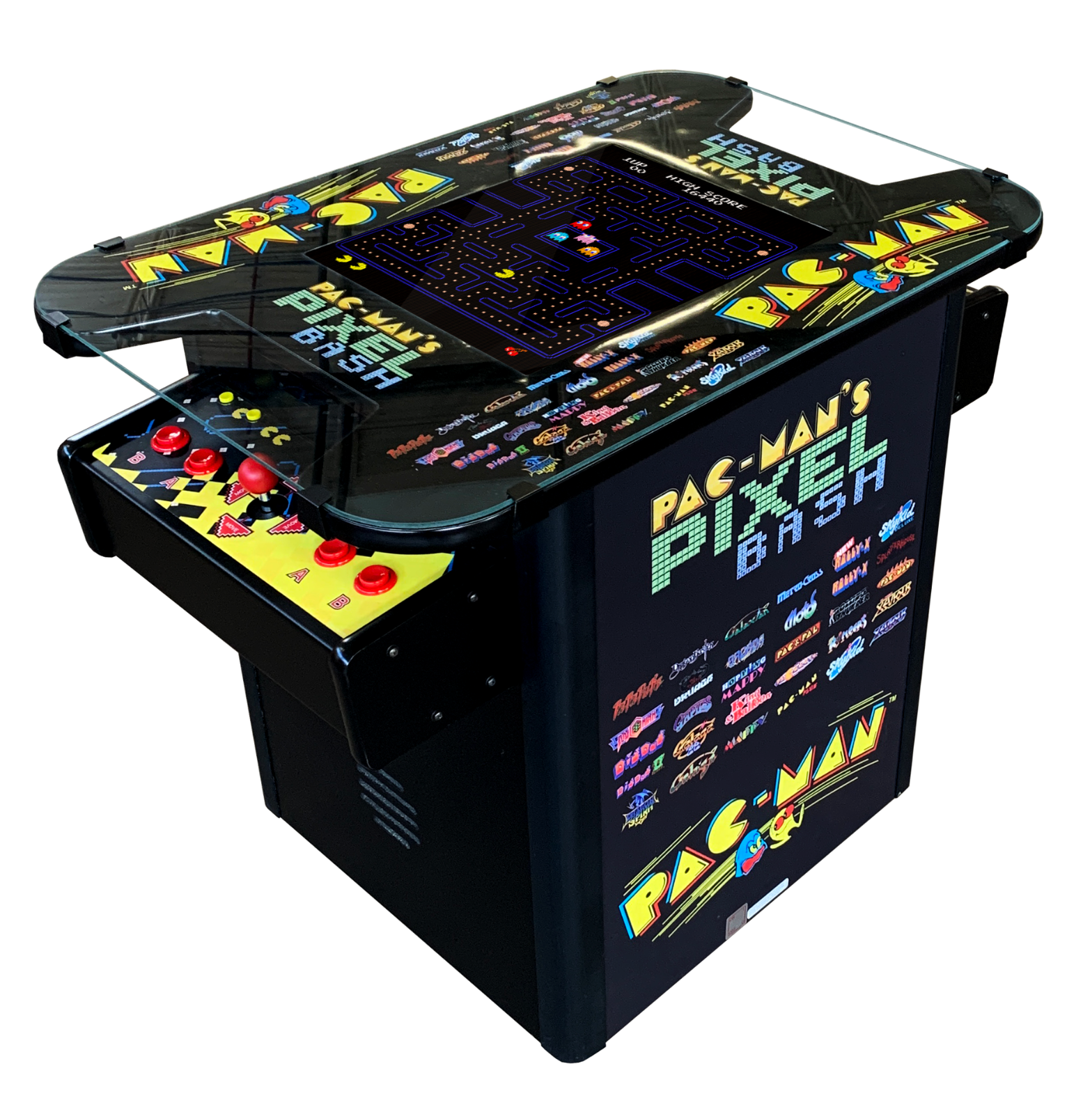 Pac-Man Pixel Bash Cocktail 32 games Black Finish