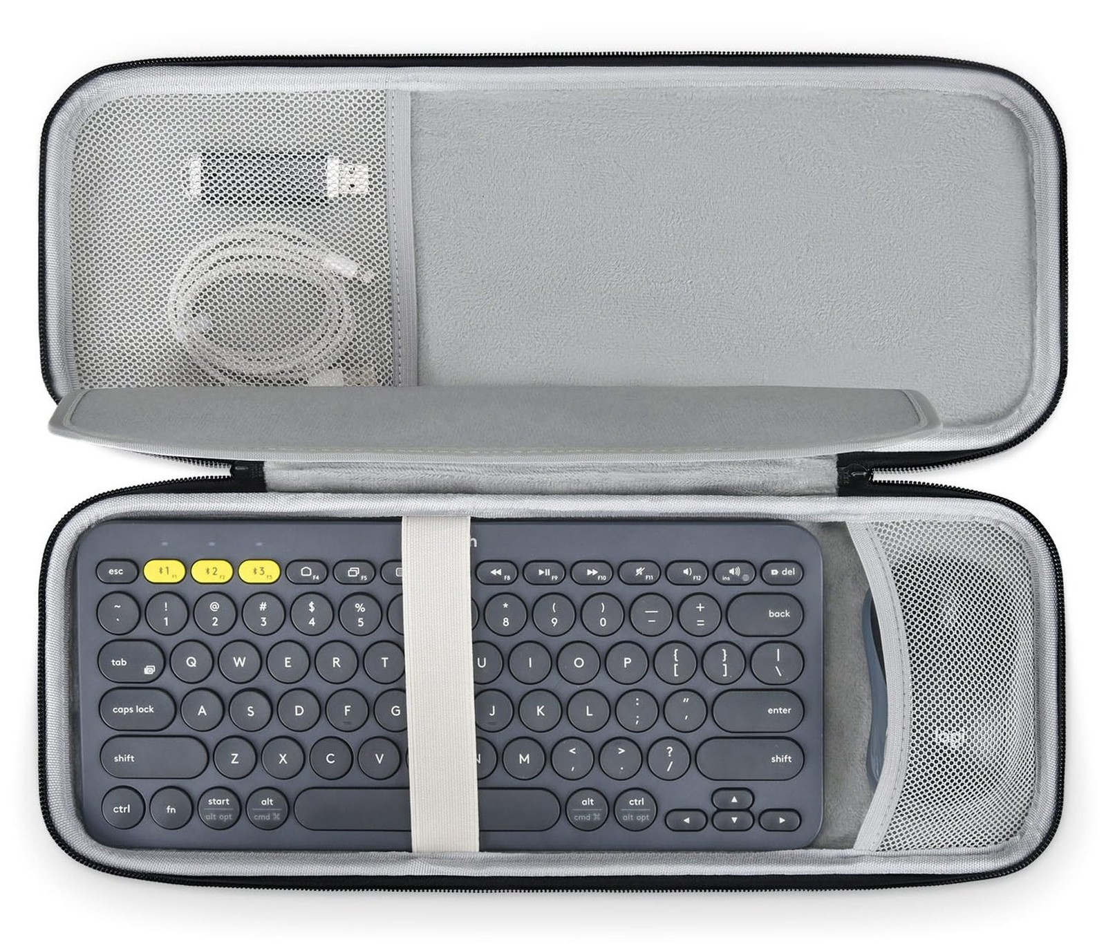 Hard Keyboard Carrying Case for Logitech Pebble Keys 2 K380s & Logitech K380 ...