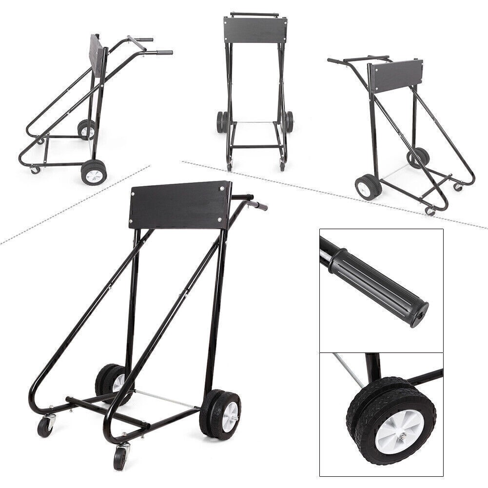 315 LBS Outboard Boat Motor Stand Carrier Cart Dolly Storage Pro Heavy Duty