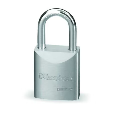 Master Lock 7050 Padlock, Keyed Different, Long Shackle, Rectangular Steel