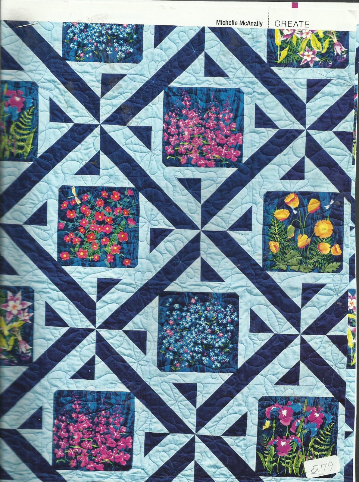 E0142  WILD PRISMS  QUILT PATTERN/INSTRUCTIONS