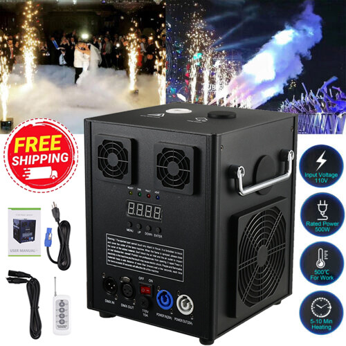 700W Cold Spark Machine Stage Effect DMX Firework Machine DJ Event Party Wedding
