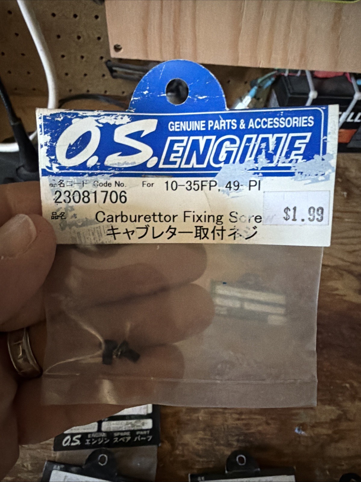 OS Engines Carburetor Screw #103A2A OSMG3836 10-35FP 49PI 25-46LA