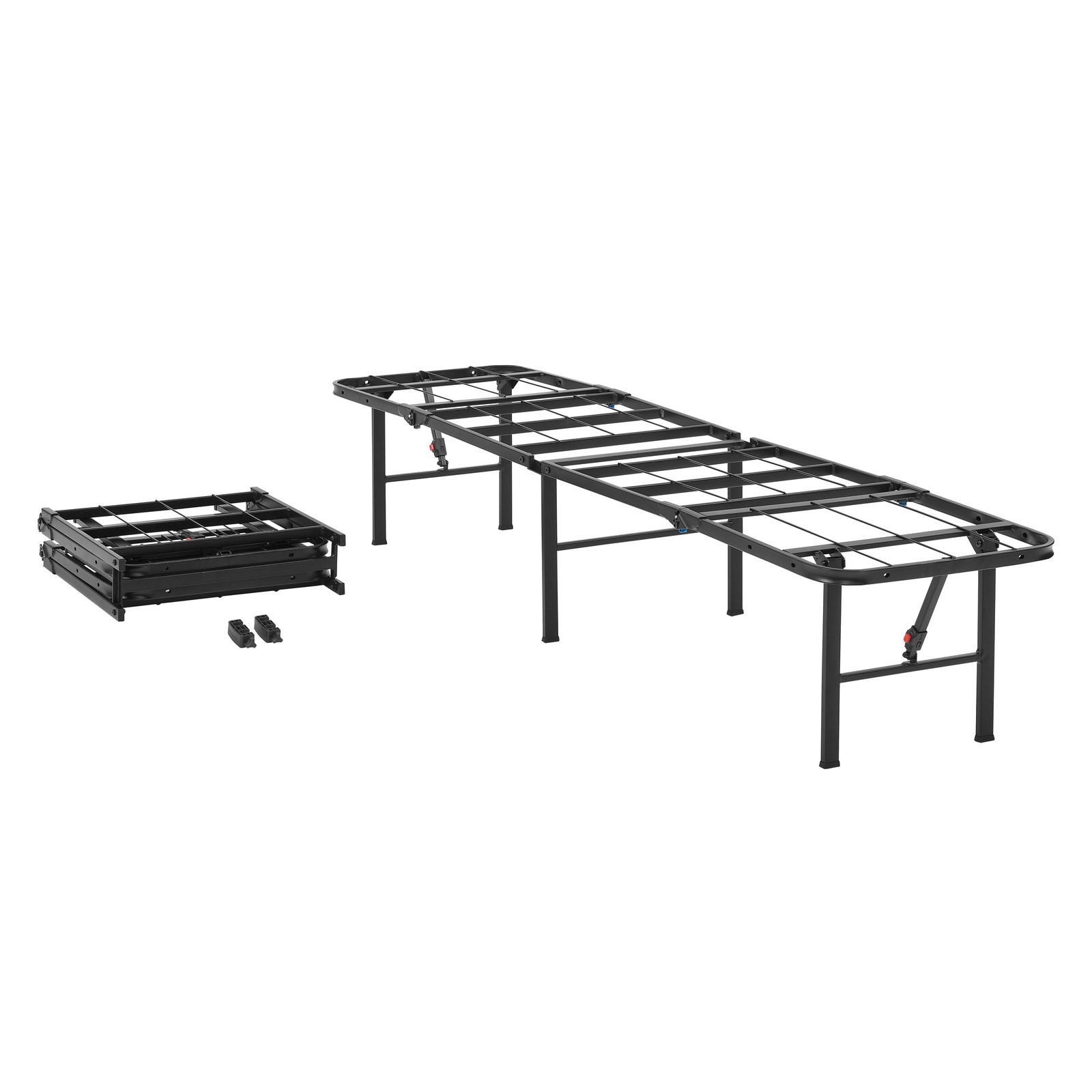 14" High Quad Fold Steel Platform Bed Frame Twin