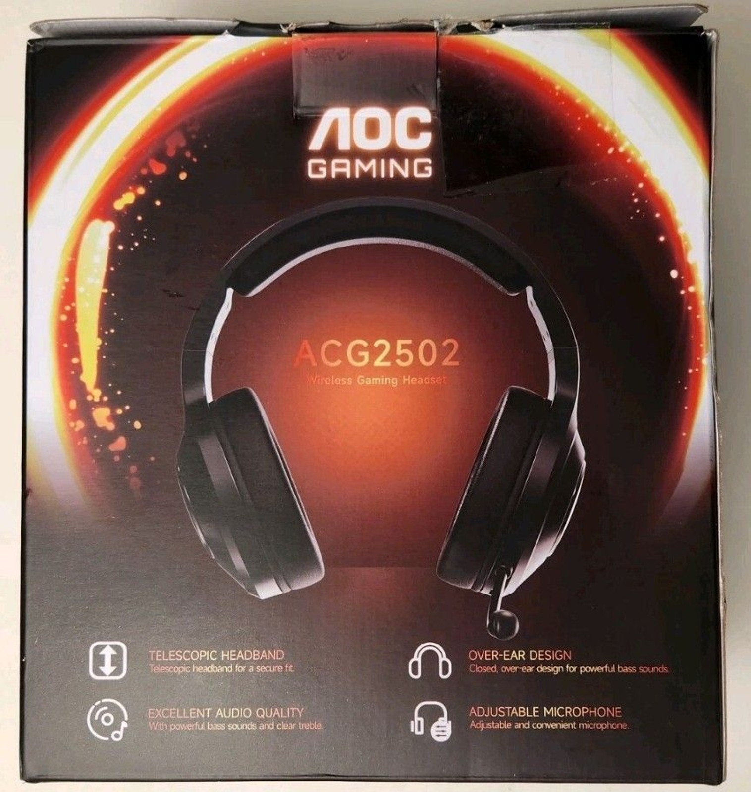 AOC Wireless Over The Ear Gaming Headset ACG2502
