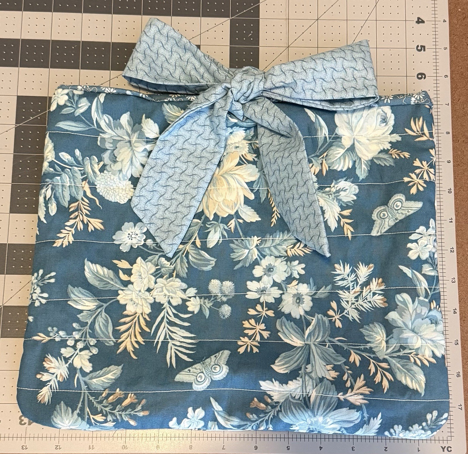 Bible Cover With Bow And Prayer Lap Quilt
