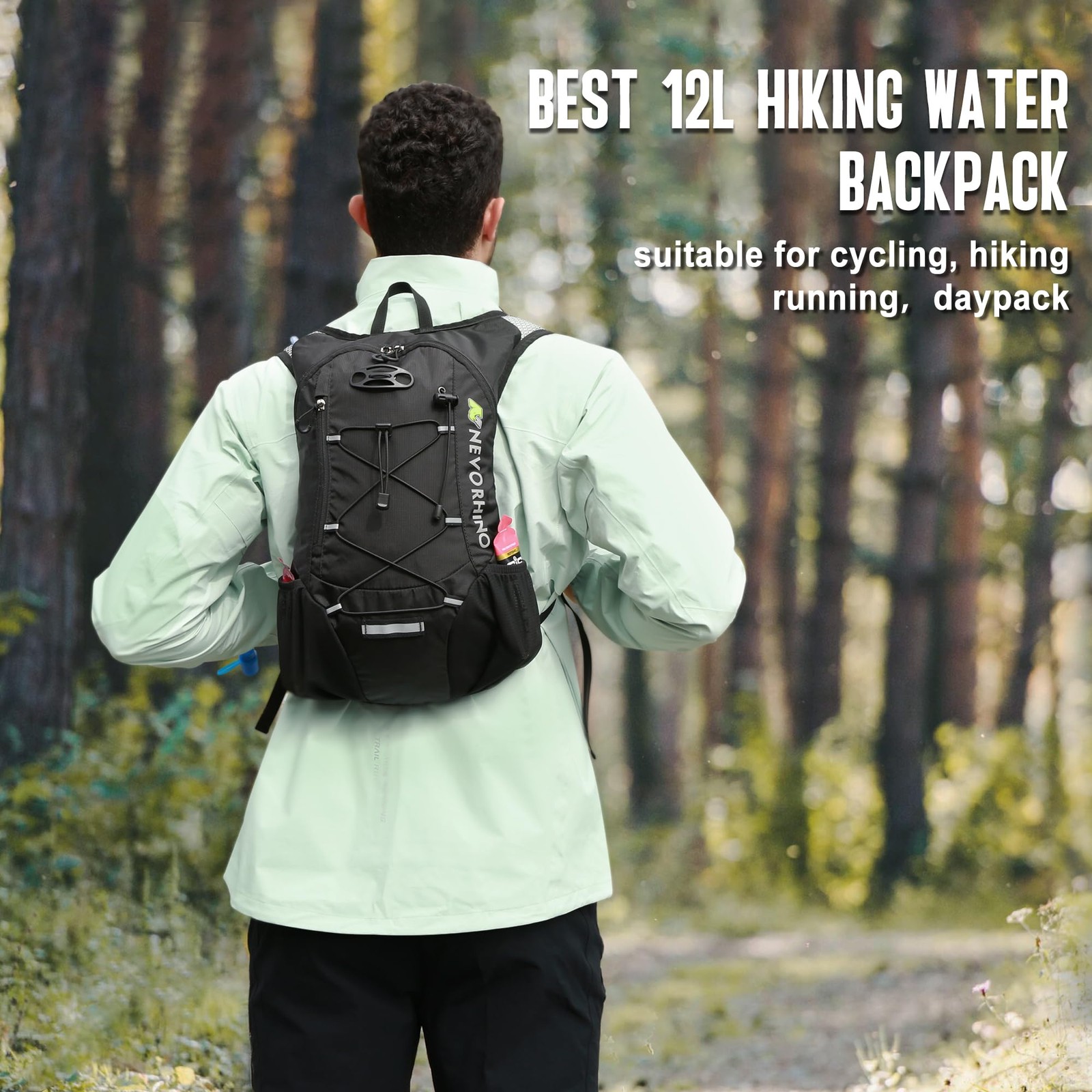 Lightweight Hydration Backpack, Running Backpack with 2L Water Bladder,
