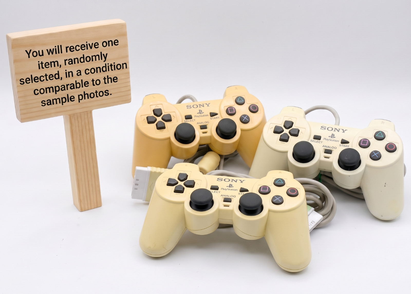 PS2 DualShock OEM SCPH-10010 Sony PlayStation 2 White Controller Yellowed Value