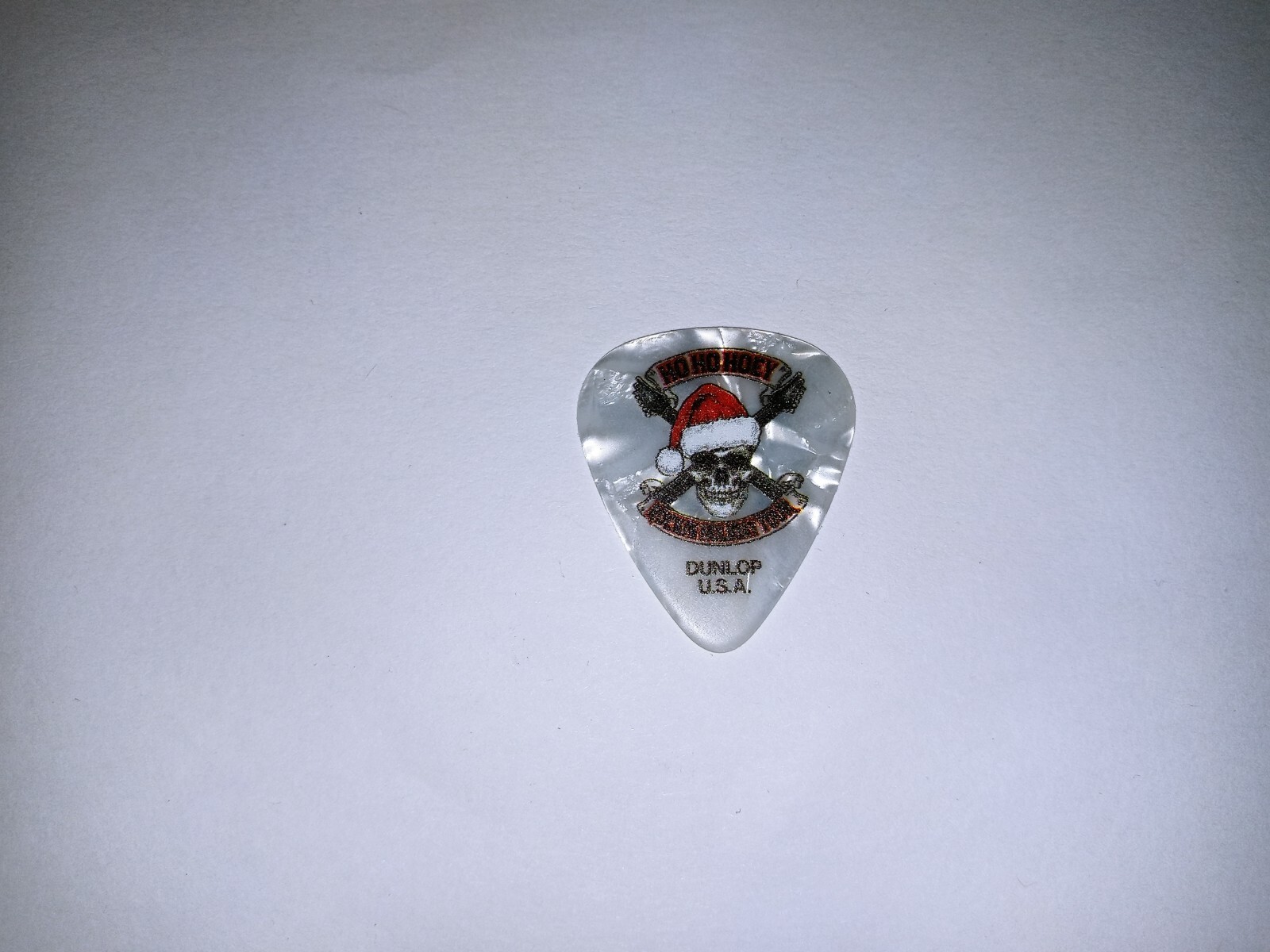 Gary Hoey Signature HO HO Holiday Christmas Concert Santa Skull 2022 GUITAR PICK