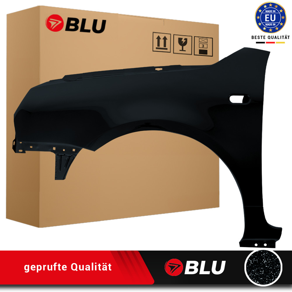 Fender For VW Lupo LC9Z Left Black 1998-2005 Front Painted New