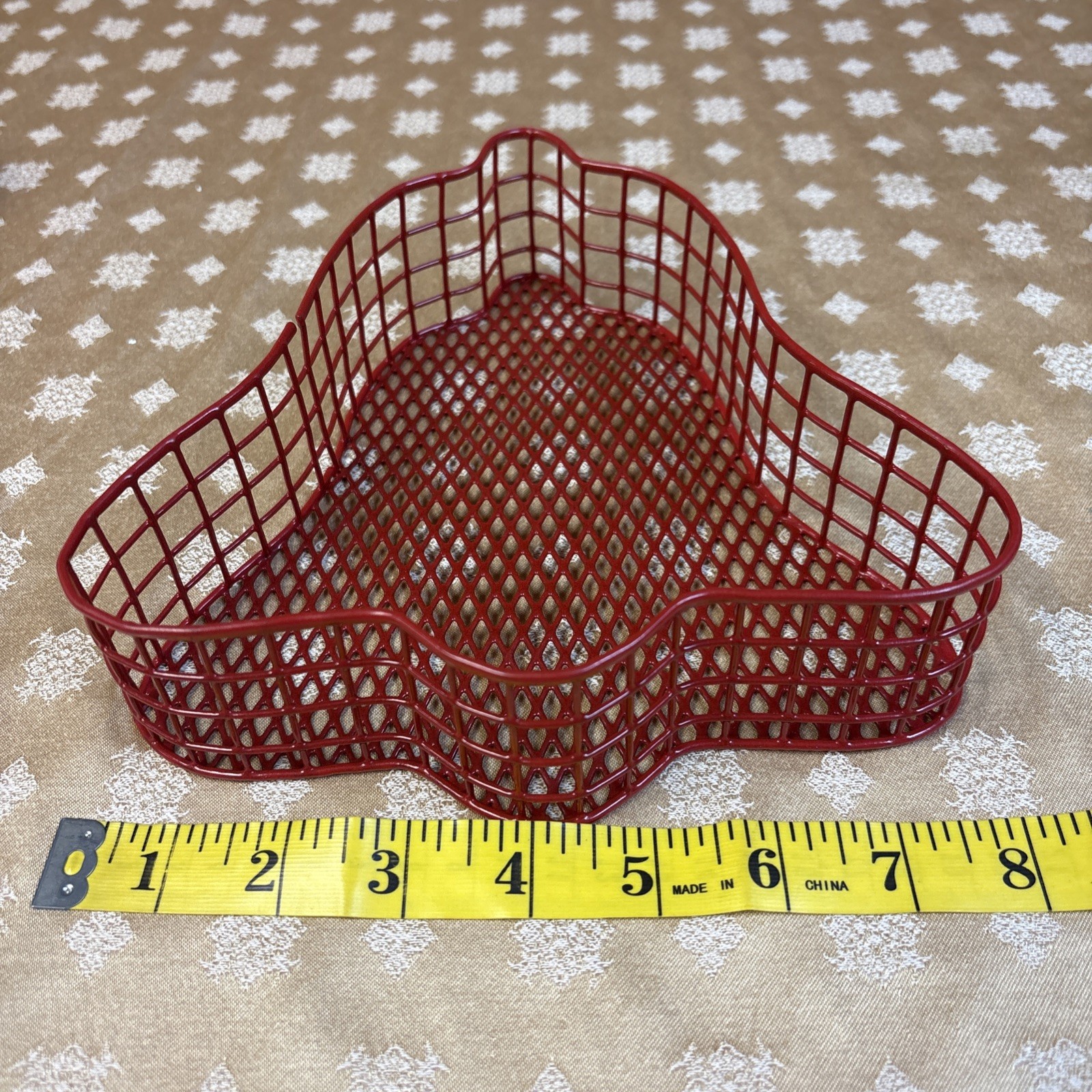 Three Red Christmas Bell-Shaped Nesting Baskets - Never Used!